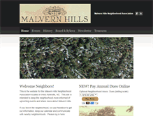 Tablet Screenshot of malvernhills.org